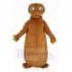 Braun E. T. Außerirdischer Maskottchen Kostüm