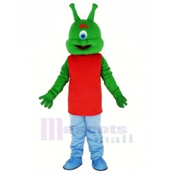 Extraterrestre vert Costume de mascotte Dessin animé