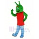Alien verde Traje de la mascota Dibujos animados