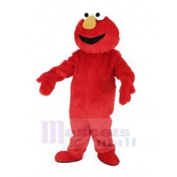 Red Haired Monster Elmo Mascot Costume Cartoon