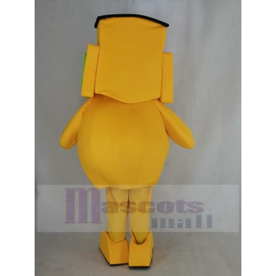 Thomas jaune la peluche de train de chemin de fer de moteur de réservoir Costume de mascotte Dessin animé