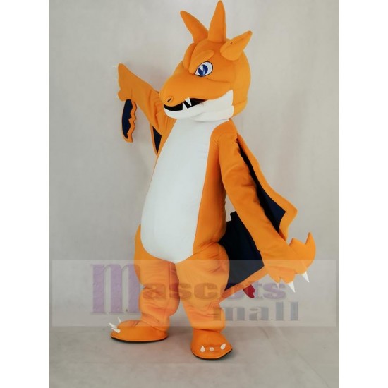 Mega Charizard X Pocket Monster Pokemon Pokémon Fire Dragon Mascot Costume Cartoon