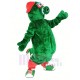 sombrero rojo Monstruo verde Disfraz de mascota