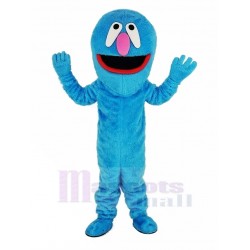Sesame Street Red Mouth Blue Elmo Monster Mascot Costume