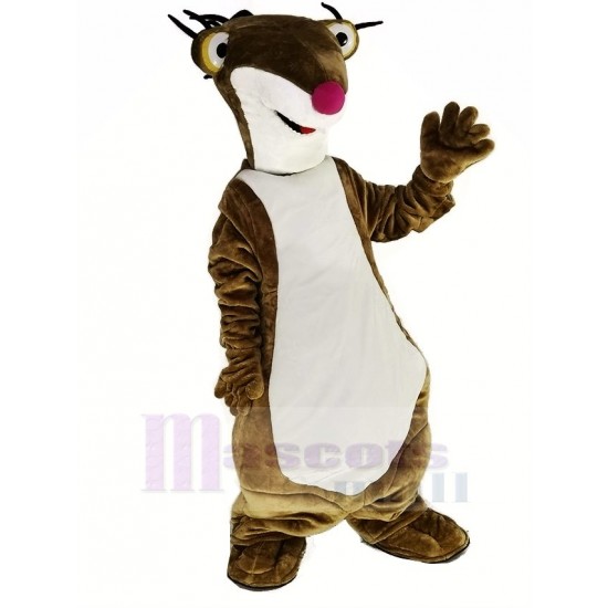 Paresseux au sol brun Sid pour l'ère glaciaire Costume de mascotte Animal