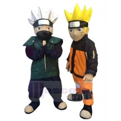 Kakashi & Naruto Mascot Costume Cartoon
