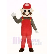 Super Red Mario Mascot Costume Cartoon