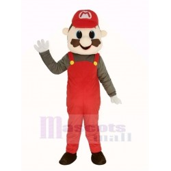 Super Red Mario Mascot Costume Cartoon