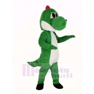 Green Dinosaur Mascot Costume adult