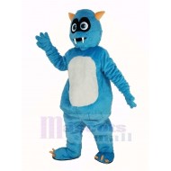 Monstruo azul esponjoso Disfraz de mascota Dibujos animados
