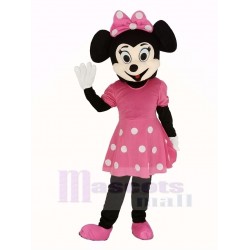 Pink Minnie Mouse Mascot Costume Cartoon