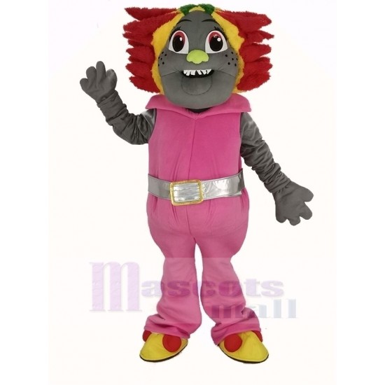 Gros trolls Costume de mascotte avec de grands yeux Dessin animé