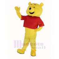 Winnie The Pooh Mascot Costume in Red T-shirt