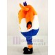 Orange Monster Mascot Costume with Long Ears