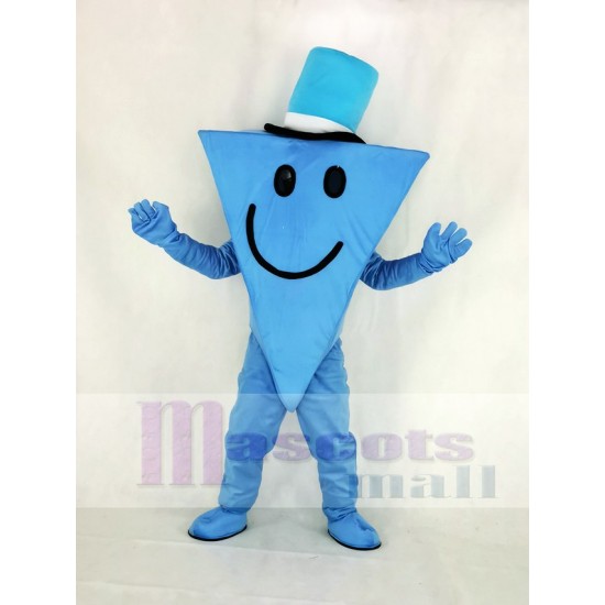 Mr Cool con sombrero azul Disfraz de mascota Dibujos animados
