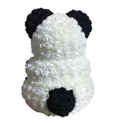 Panda Rose Bear with Heart Best Gift for Mother's Day, Valentine's Day, Anniversary, Weddings and Birthday