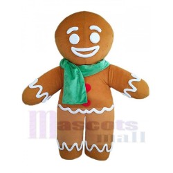 Gingerbread Man Mascot Costume
