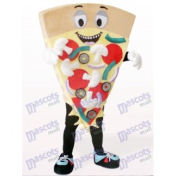 Brown Cheese Pizza Food Mascot Costume