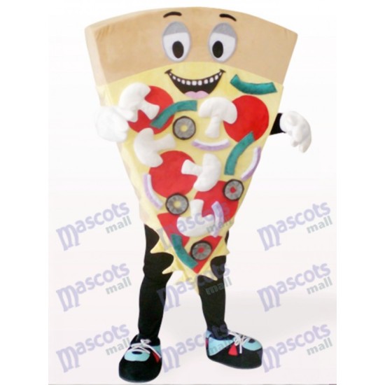 Comida de pizza de queso marrón Disfraz de mascota