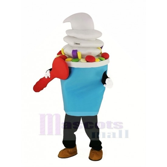 Light Blue Ice Cream Mascot Costume
