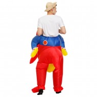 Red Dinosaur Ride on Inflatable Costume Blow up