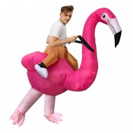 Flamingo Carry me Ride on Inflatable Costume Halloween Xmas