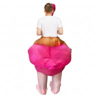 Flamingo Carry me Ride on Inflatable Costume Halloween Xmas