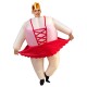 Ballerina Inflatable Costume Tiara Crown Halloween Christmas for Adult