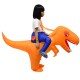 Dinosaur with Big Head Carry me Ride on Inflatable Costume Halloween Christmas