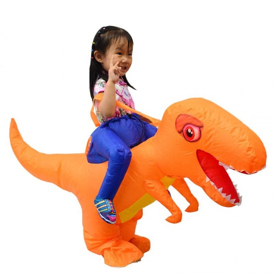 Dinosaur with Big Head Carry me Ride on Inflatable Costume Halloween Christmas