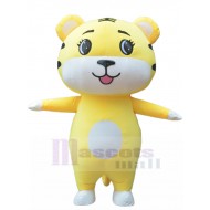 Likable Yellow Tiger Inflatable Costume Christmas New Year for Adult