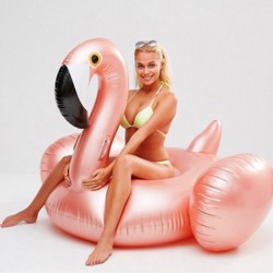Inflatable Rose Gold Swimming Float Swimming Ring Adults