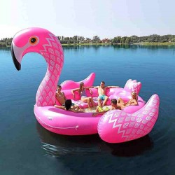 Giant Flamingo Inflatable Floating Bed Swimming Pool Party