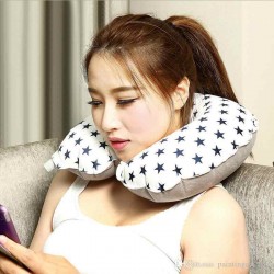 Inflatable Neck Pillow U Form Cushion For Travel Comfortable