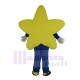 Smiling Yellow Twinkle Star Mascot Costume