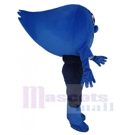 Cometa azul real Traje de la mascota Dibujos animados