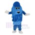 Blue Car Wash Cleaning Brush Mascot Costume