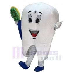 Realistic New Tooth Mascot Adult Costume Tooth Dental Care Birthday Party Fancy Dress Outfit