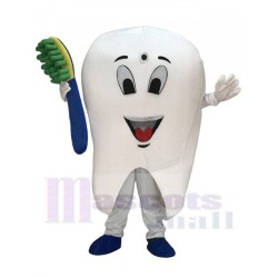 Realistic New Tooth Mascot Adult Costume Tooth Dental Care Birthday Party Fancy Dress Outfit