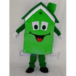 Grüner Haus Maskottchen-Kostüm