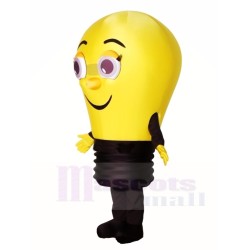 Yellow Lamp Light Bulb Mascot Costume