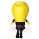 Yellow Lamp Light Bulb Mascot Costume
