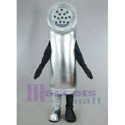 Silver Telephone Mascot Costume