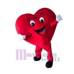 Corazón de amor rojo Disfraz de mascota Disfraces para San Valentín