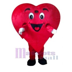 Coeur d'amour rouge Mascotte Costume Déguisements pour la Saint Valentin