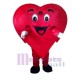 Corazón de amor rojo Disfraz de mascota Disfraces para San Valentín