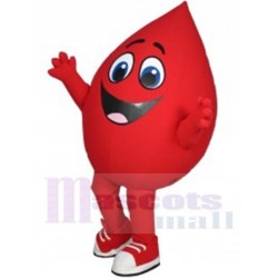 Buddy the Blood Drop Mascot Costume Cartoon