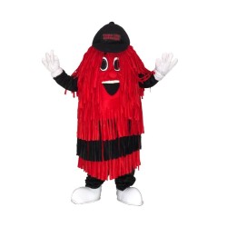 Black & Red Car Wash Finish Line Mascot Costume