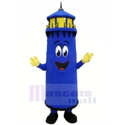 Faro azul divertido Disfraz de mascota Dibujos animados