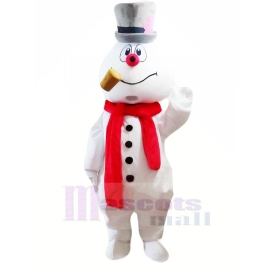 Bonhomme de neige mignon Costumes de mascotte Dessin animé Noël Noël